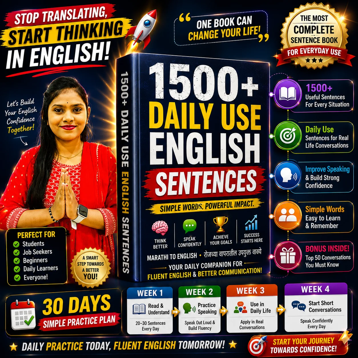 1500+ Daily Use English Sentences Ebook